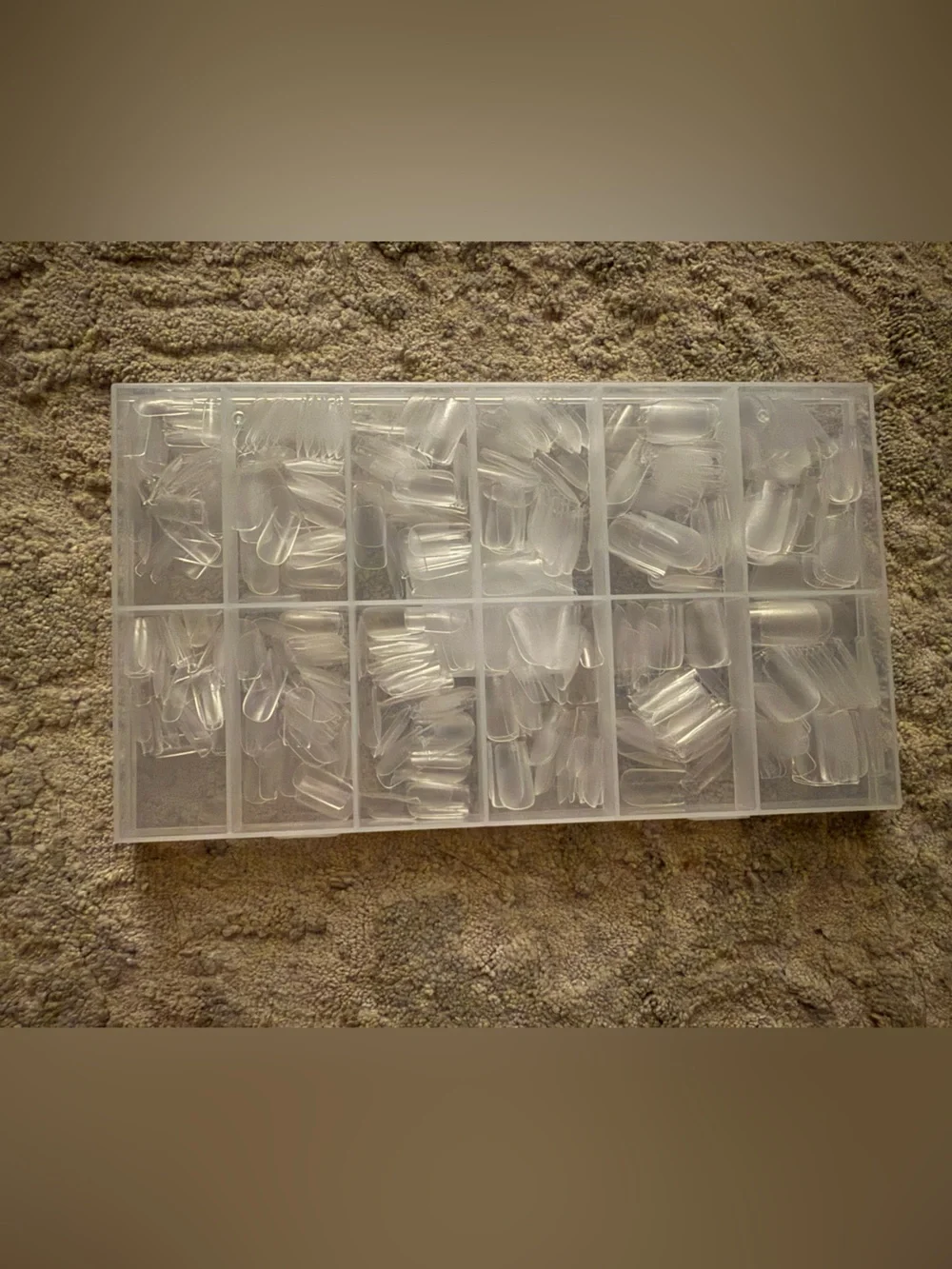 Una Gella Clear False Nail Tips Storage Set - Professional Nail Art Organizer